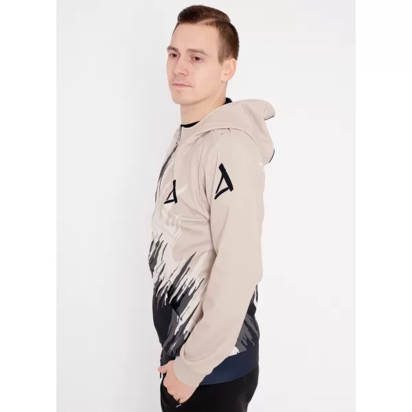  Panoul pentru bărbați pe Zip Premium ALTISPORT VOJ/ALM006MI02 NEGRU -BROWN 