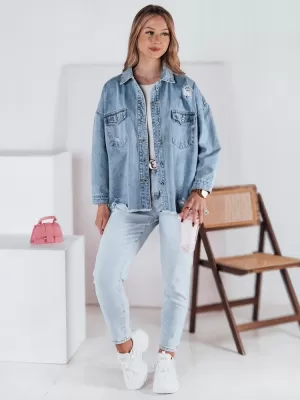 Pantalonii pentru doamne DSTREET UY2346 ALBASTRU DESCHIS