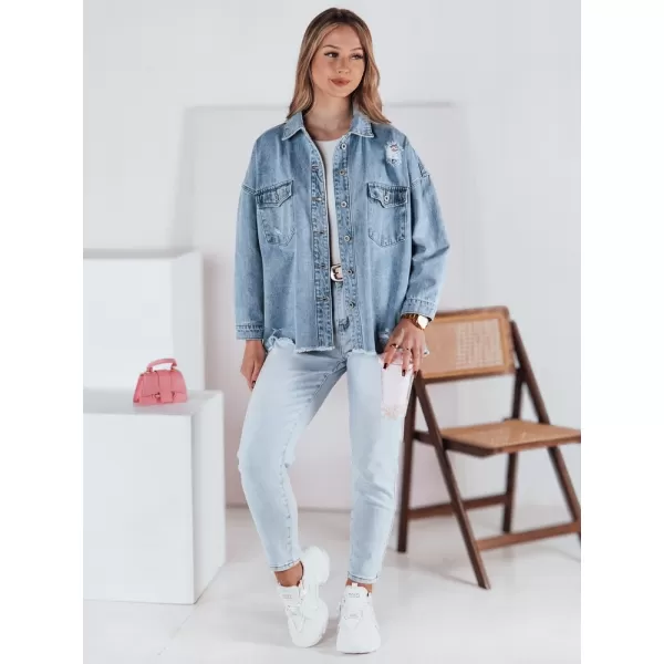  Pantalonii pentru doamne DSTREET UY2346 ALBASTRU DESCHIS 