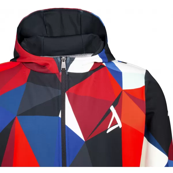  Panoul pentru bărbați pe Zip Premium ALTISPORT VOJ/ALM007MI02 ALBASTRU NAVAL/ROȘU 