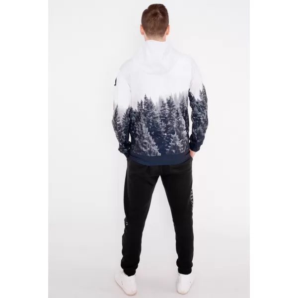  Panoul pentru bărbați pe Zip Premium ALTISPORT VOJ/ALM058MI02 ALB -GRAY 