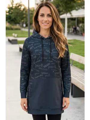 Premium cu hanorac funcțional pentru femei ALTISPORT VOJ/ALW067MI03 NEGRU