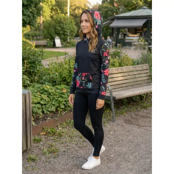  Panoul pentru femei pe Zip Premium ALTISPORT VOJ/ALW063MI02 NEGRU -GREEN 