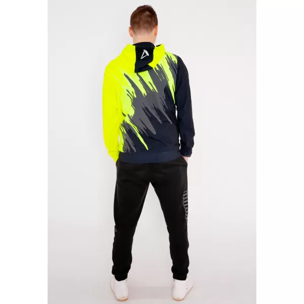  Panoul pentru bărbați pe Zip Premium ALTISPORT VOJ/ALM006MI02 NEGRU -YELLOW 