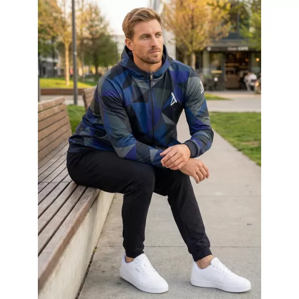  Panoul pentru bărbați pe Zip Premium ALTISPORT VOJ/ALM007MI02 ALBASTRU ÎNCHIS 
