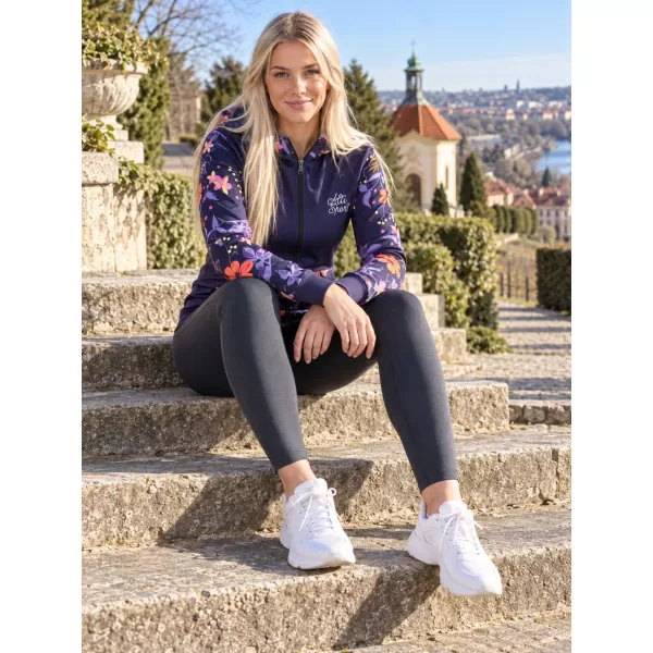  Panoul pentru femei pe Zip Premium ALTISPORT VOJ/ALW063MI02 PURPURIU ÎNCHIS 