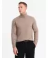 Pulover pentru bărbați OMBRE OM-SWTN-0127 BEJ ÎNTUNECAT