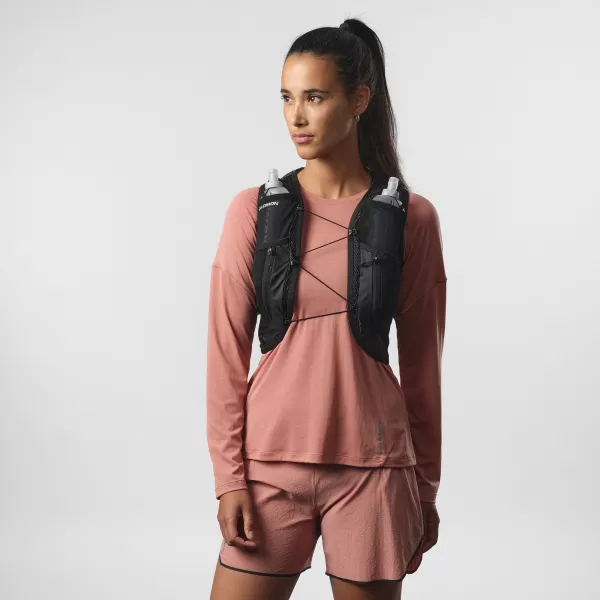  Rucsac de damă SALOMON ACTIVE SKIN 12 WOMEN SET LC2178600 NEGRU/METAL 