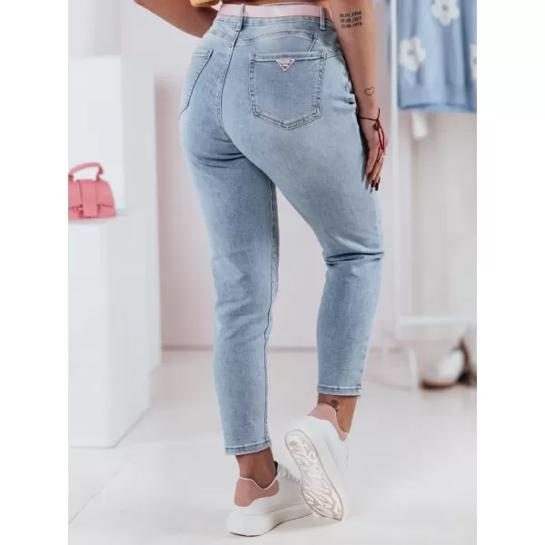  Pantalonii pentru doamne DSTREET UY2347 ALBASTRU DESCHIS 