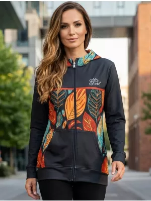 Panoul pentru femei pe Zip Premium ALTISPORT VOJ/ALW061MI02 PORTOCALIU/ALBASTRU