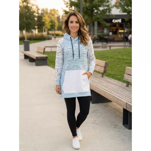  Premium cu hanorac funcțional pentru femei ALTISPORT VOJ/ALW067MI03 BABY BLUE 