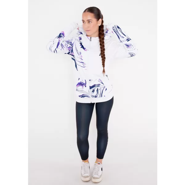  Panoul pentru femei pe Zip Premium ALTISPORT VOJ/ALW064MI02 ALB -VIOLET 