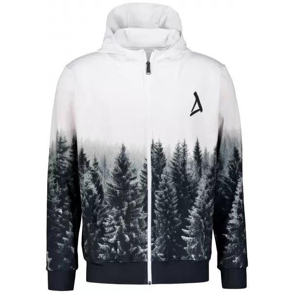  Panoul pentru bărbați pe Zip Premium ALTISPORT VOJ/ALM058MI02 ALB -GRAY 