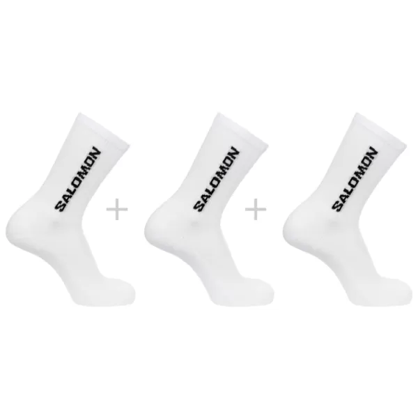  Șosete SALOMON EVERYDAY CREW 3-PACK LC2086000 ALB/ALB/ALB 