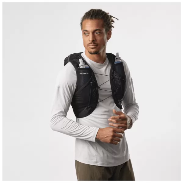  Rucsac pentru bărbați SALOMON ACTIVE SKIN 12 SET LC2177400 NEGRU/METAL 