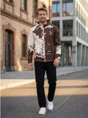Panoul pentru bărbați pe Zip Premium ALTISPORT VOJ/ALM057MI02 MARO