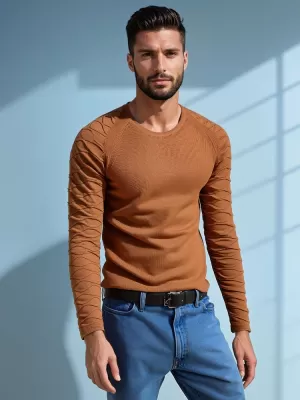 Pulover pentru bărbați DSTREET WX2289 CĂMILĂ