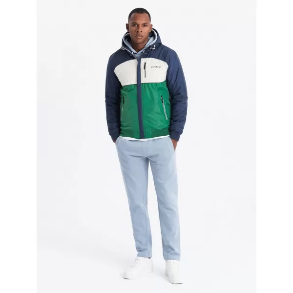  Sacou OMBRE C447 VERDE/ALB/ALBASTRU BLEUMARIN 