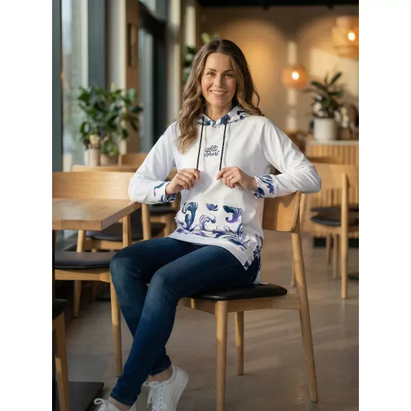  Premium cu hanorac funcțional pentru femei ALTISPORT VOJ/ALW065MI03 ALB/VIOLET 