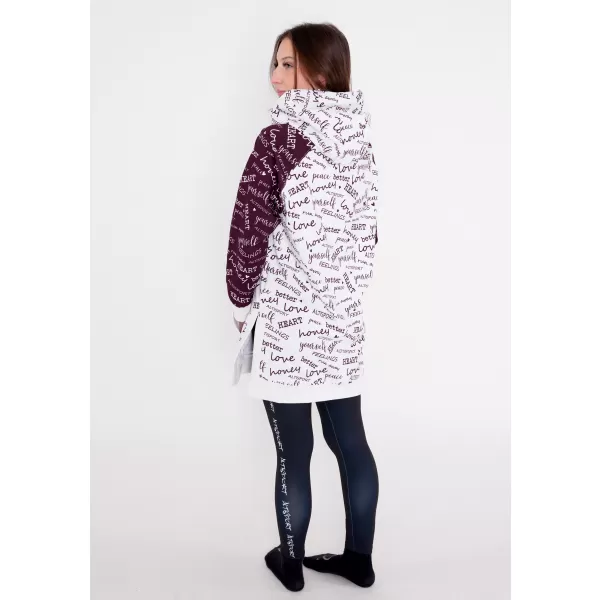  Premium cu hanorac funcțional pentru femei ALTISPORT VOJ/ALW067MI03 BURGUNDIA 
