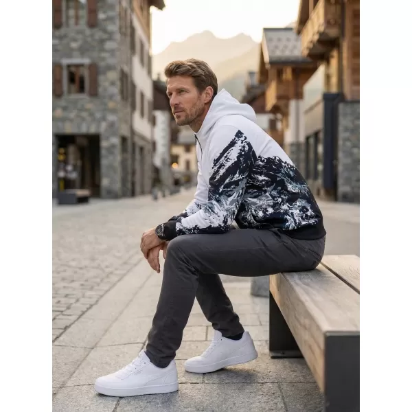  Panoul pentru bărbați pe Zip Premium ALTISPORT VOJ/ALM059MI02 ALB 