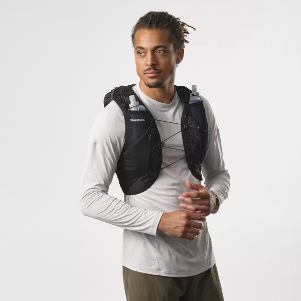 Rucsac pentru bărbați SALOMON ACTIVE SKIN 12 SET LC2177400 NEGRU/METAL 