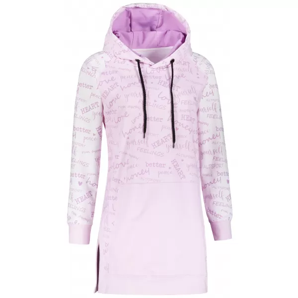  Premium cu hanorac funcțional pentru femei ALTISPORT VOJ/ALW067MI03 BABY PINK 