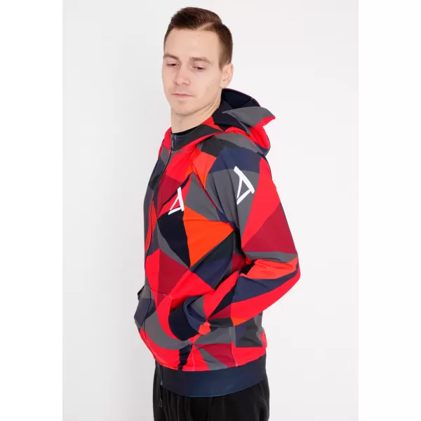  Panoul pentru bărbați pe Zip Premium ALTISPORT VOJ/ALM007MI02 ROŞU 