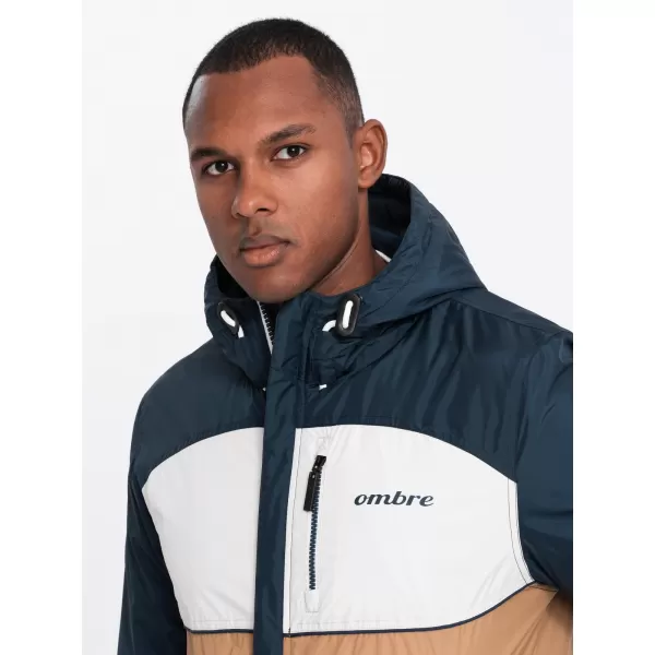  Sacou OMBRE C447 ALB/ALBASTRU BLEUMARIN/MARO 