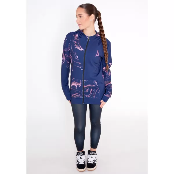  Panoul pentru femei pe Zip Premium ALTISPORT VOJ/ALW064MI02 ALBASTRU -PINK 