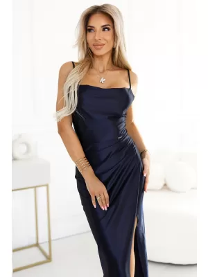 Rochie NUMOCO DIANE 483-6 ALBASTRU ÎNCHIS