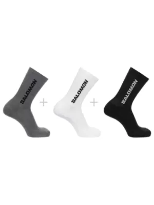 Șosete SALOMON EVERYDAY CREW 3-PACK LC2086200 MELANGE NEGRU/ALB/GRI MIERE