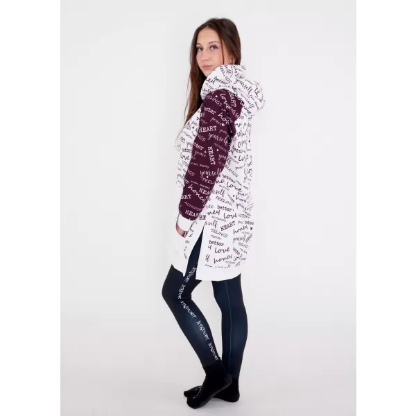  Premium cu hanorac funcțional pentru femei ALTISPORT VOJ/ALW067MI03 BURGUNDIA 