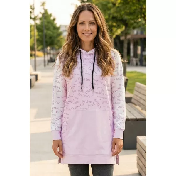  Premium cu hanorac funcțional pentru femei ALTISPORT VOJ/ALW067MI03 BABY PINK 