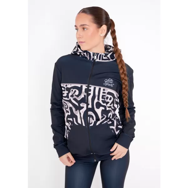  Panoul pentru femei pe Zip Premium ALTISPORT VOJ/ALW060MI02 NEGRU -BROWN 