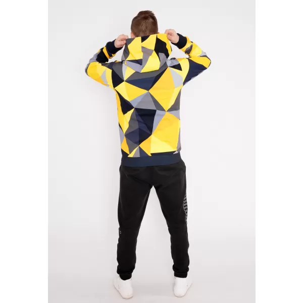  Panoul pentru bărbați pe Zip Premium ALTISPORT VOJ/ALM007MI02 NEGRU -YELLOW 
