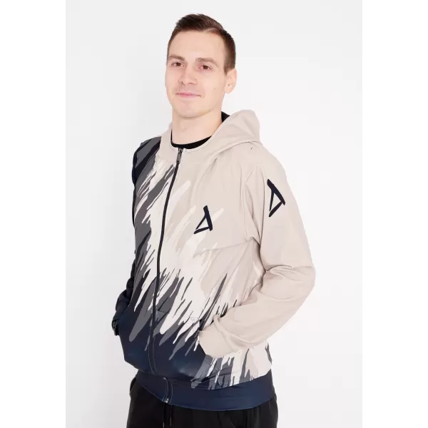  Panoul pentru bărbați pe Zip Premium ALTISPORT VOJ/ALM006MI02 NEGRU -BROWN 
