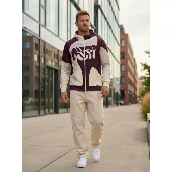  Panoul pentru bărbați pe Zip Premium ALTISPORT VOJ/ALM056MI02 BEJ/ROȘU 