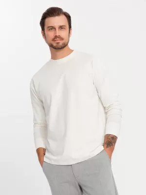 Cămaşă OMBRE OM-LSBC-0129 CREMĂ