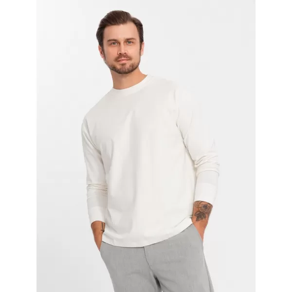  Cămaşă OMBRE OM-LSBC-0129 CREMĂ 