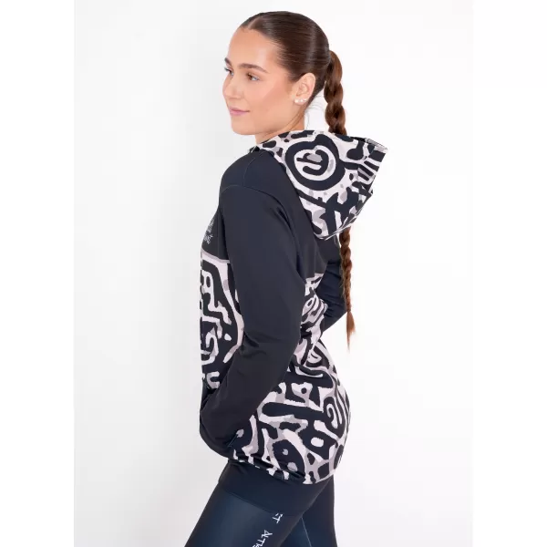  Panoul pentru femei pe Zip Premium ALTISPORT VOJ/ALW060MI02 NEGRU -BROWN 