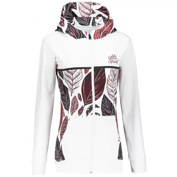  Panoul pentru femei pe Zip Premium ALTISPORT VOJ/ALW061MI02 ALB/BURGUNDIA 