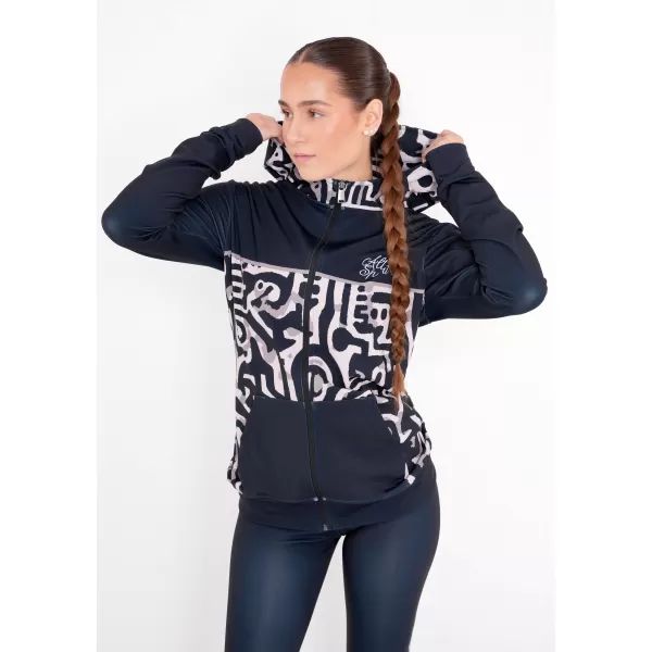  Panoul pentru femei pe Zip Premium ALTISPORT VOJ/ALW060MI02 NEGRU -BROWN 