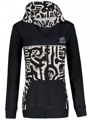 Panoul pentru femei pe Zip Premium ALTISPORT VOJ/ALW060MI02 NEGRU -BROWN