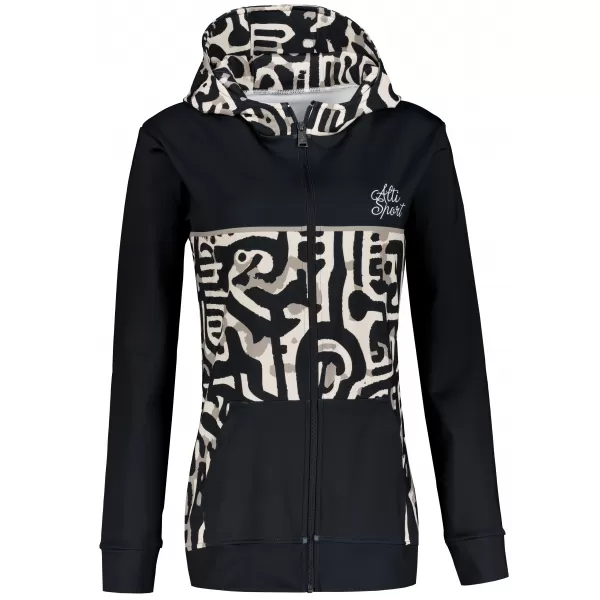  Panoul pentru femei pe Zip Premium ALTISPORT VOJ/ALW060MI02 NEGRU -BROWN 