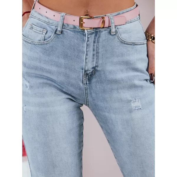  Pantalonii pentru doamne DSTREET UY2347 ALBASTRU DESCHIS 