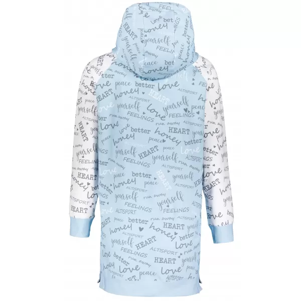  Premium cu hanorac funcțional pentru femei ALTISPORT VOJ/ALW067MI03 BABY BLUE 