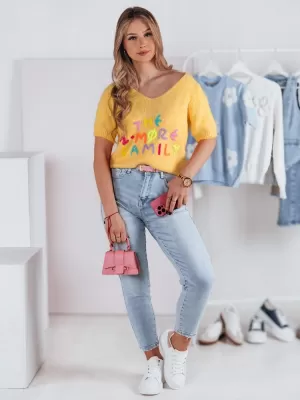 Pantalonii pentru doamne DSTREET UY2347 ALBASTRU DESCHIS