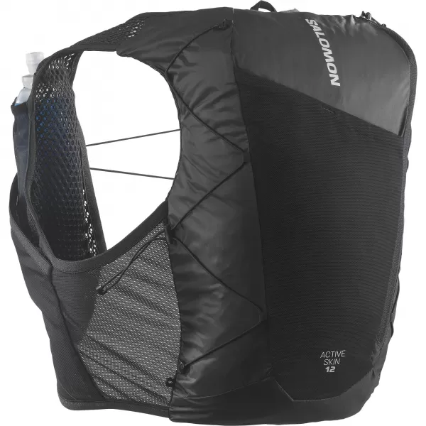  Rucsac pentru bărbați SALOMON ACTIVE SKIN 12 SET LC2177400 NEGRU/METAL 