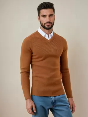 Pulover pentru bărbați DSTREET WX2290 CĂMILĂ